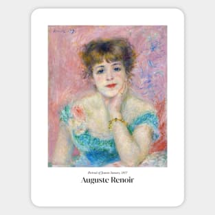 Portrait of Jeanne Samary - Poster Sticker